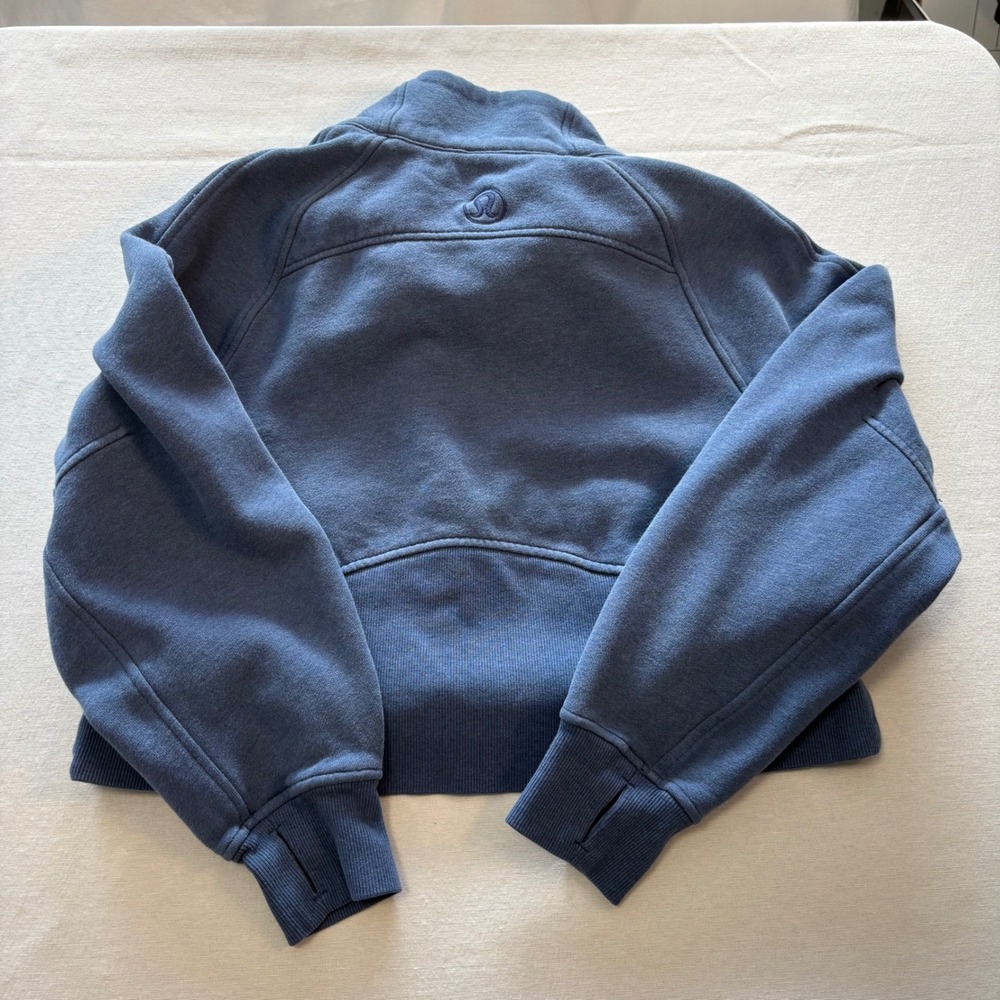 Lululemon, Scuba Cropped Half-Zip, Blue, XS/S, Excellent, $118 - Picture 2 of 6